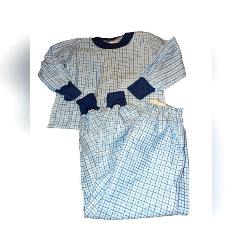 Vintage Velvelon checkered mod pajama set